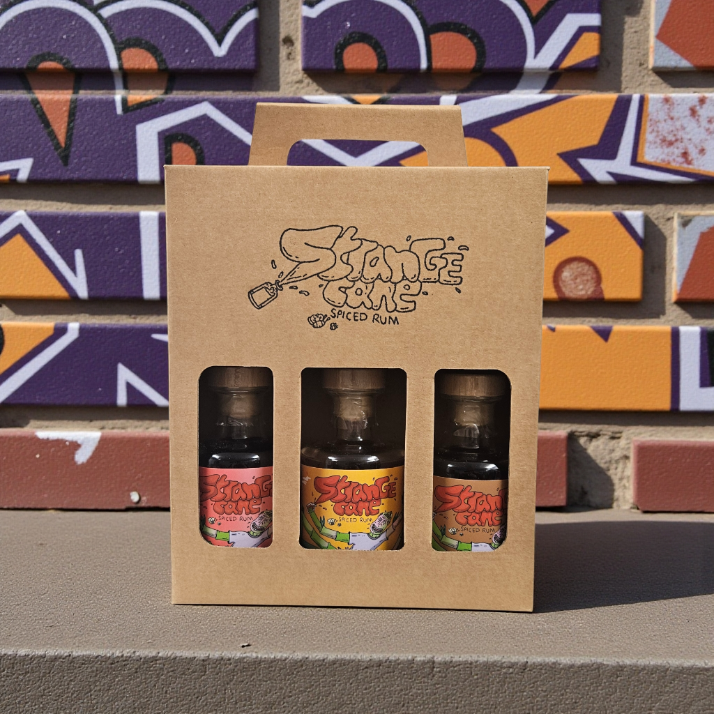 3 20cl Bottle Gift Pack - Strange Cane Spiced Rum (Fiery Cherry, Mango & Chocolate)