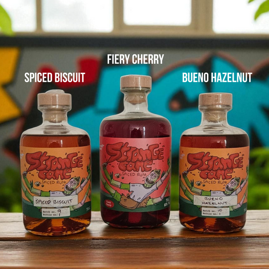 Best Seller Bundle - Spiced Biscuit, Bueno Hazelnut & Fiery Cherry - Strange Cane Spiced Rum